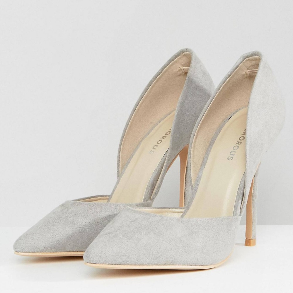 Pale grey pumps from Asos